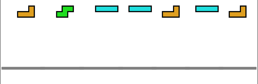 The tetris font was designed and animated by Erik Demaine and Martin Demaine with each letter made up of a combination of the seven original Tetris pieces.  The pieces are animated and eventually spell the word Courses.